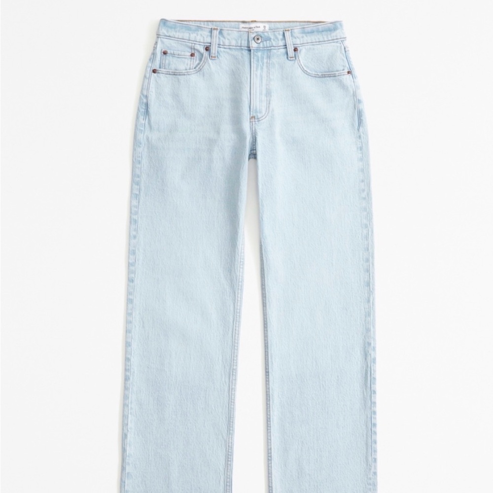 Abercrombie & Fitch Light Blue Straight Leg Jeans